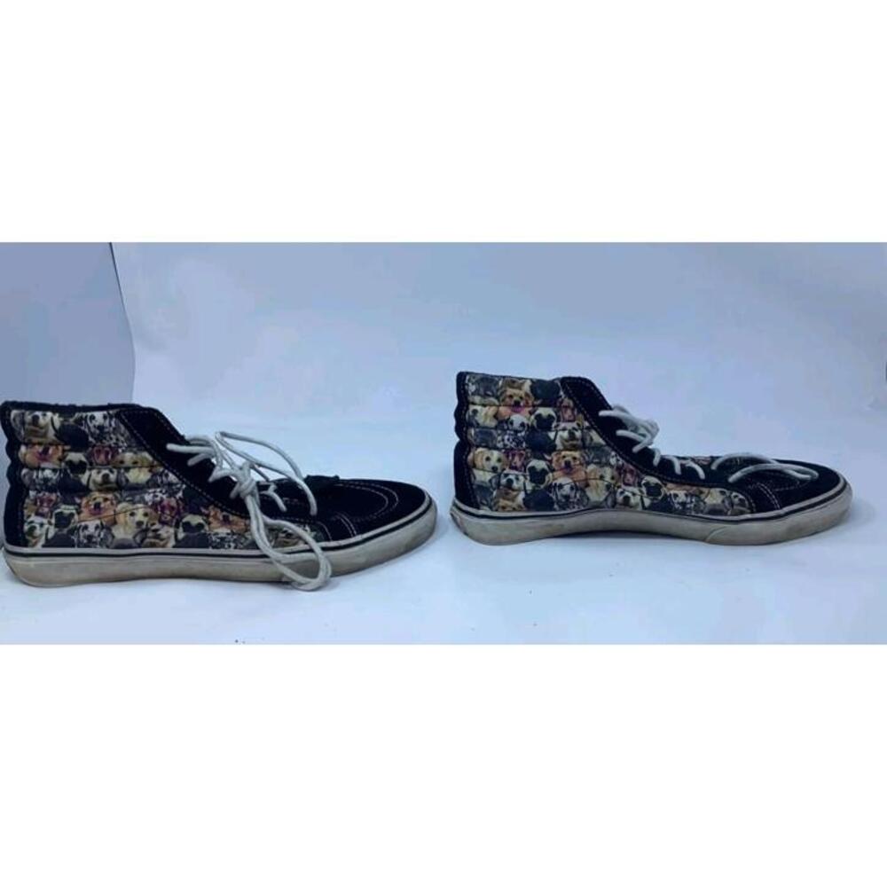 ASPCA Dog Print Vans Sneakers Size US Men's 9.5,  Women's  11  High Tops. Rare